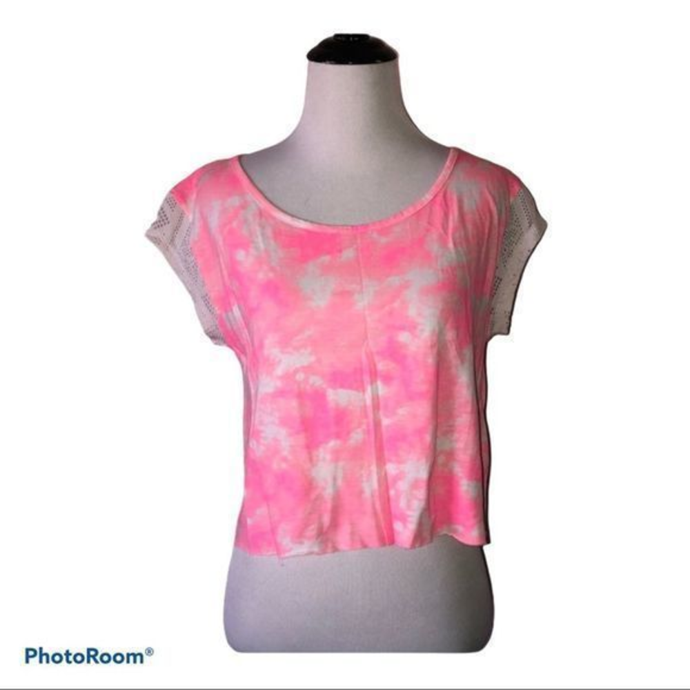 5/$30 π Victorias Secret womenβs xsβ pink tie dye crop top
